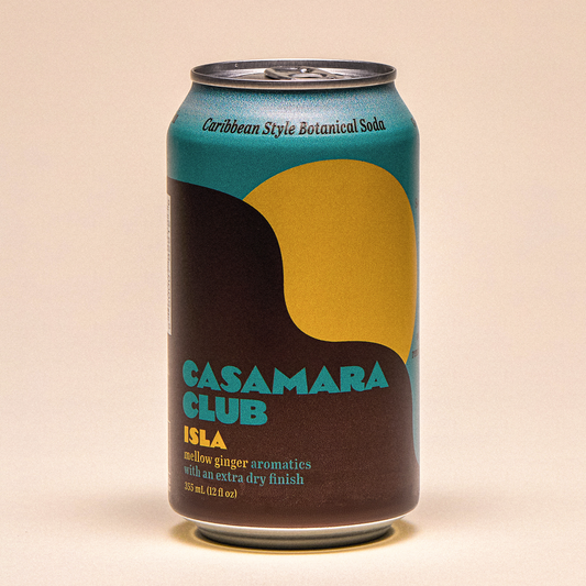 Isla cans, mellow ginger — Caribbean style botanical soda